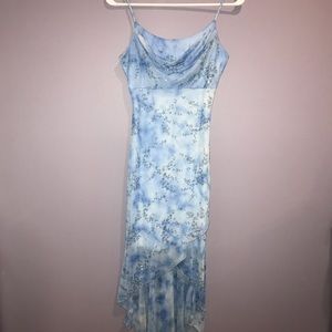 Taboo Blue/White Sparkle Dress Size S
